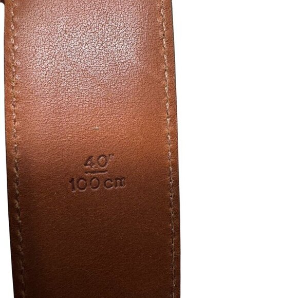 Coach Men's Vintage 90's Black Leather Belt Size 40" Burnished Cowhide 5800 - Picture 8 of 10